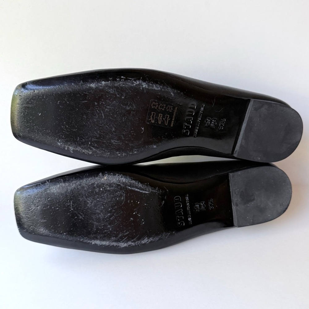 STAUD Becks Leather Loafers in Black 37.5 - Picture 12 of 16